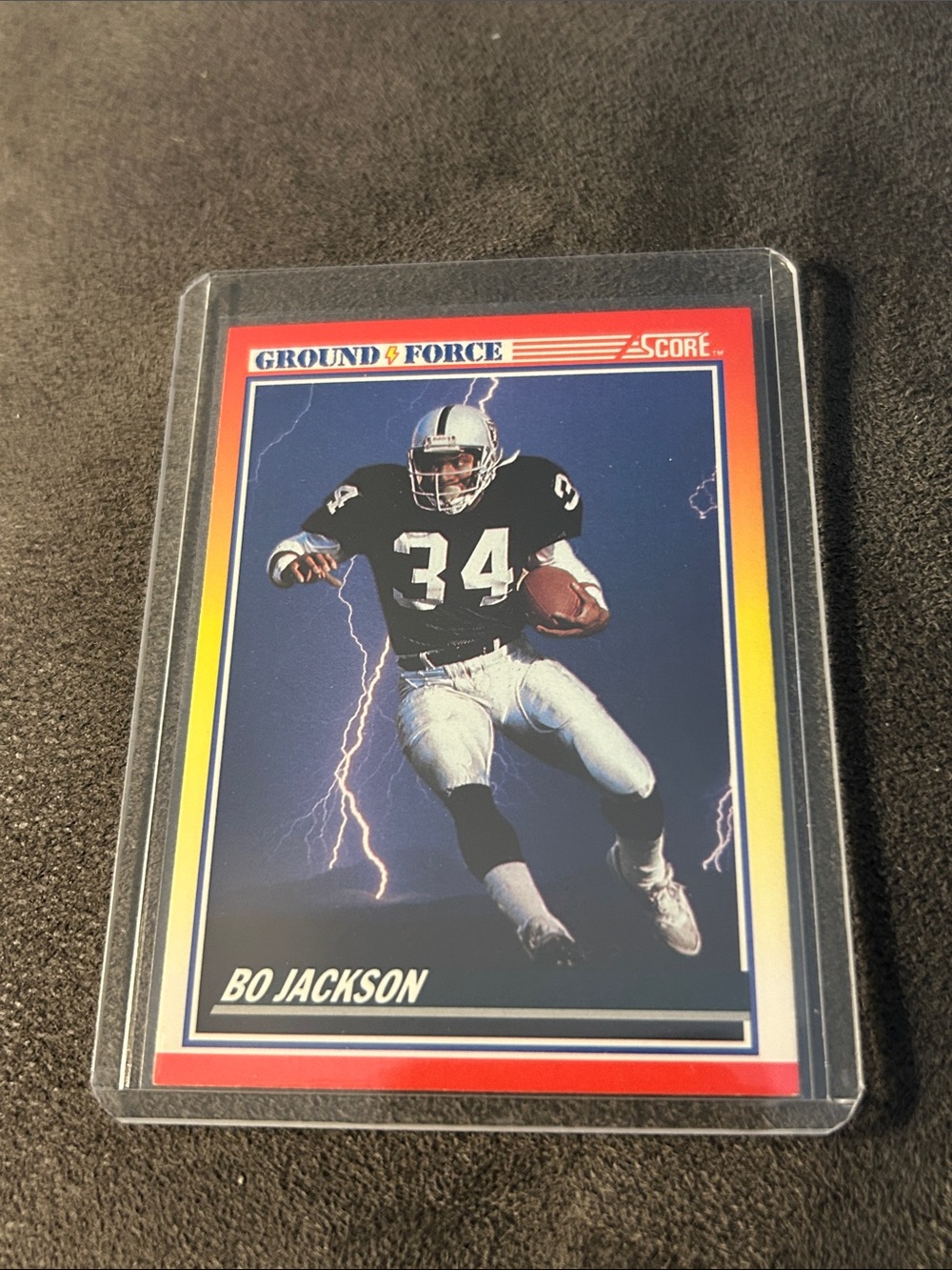 1990 Score Bo Jackson Ground Force  #330 Los Angeles Raiders